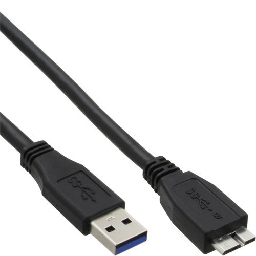 InLine USB 3.0 Kabel, A an Micro B, schwarz, 0,5m