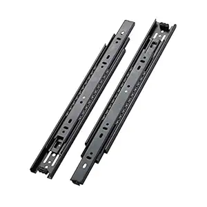 AOLISHENG Full Extension Telescopic Drawer Channel Runner 8 Inch 200mm Ball Bearing Drawer Slides 45 Kg Load Capacity 1 Pair