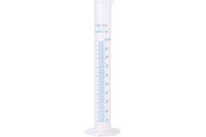 EHOTER Zylinder Messbecher aus Kunststoff Messzylinder Borosilikatglas Labor Messbecher für Wissenschafts Labor Messwerkzeuge Flüssigkeiten Messgeräte Labor Reagenzglas Ausgießer (100mL)