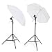 Produktbild MVPOWER Fotostudio Fotoschirm, 2x135W, Durchlichtschirm 84cm, Lampenstativ mit Reflexschirm Regenschirm für Foto und Video Studio Aufnahme