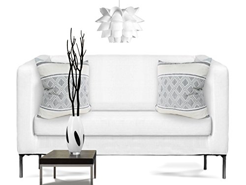 Kissenhülle Mauro – Markenqualität von Trend-Collection – Wohndekoration im Ethno-Design erhältlich in 8 modernen Farbkombinationen – 46 x 46 cm, grau-natur - 9