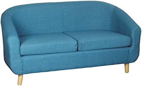 Harmony Furnishings Turin Fabric 2 Seater Sofa Teal