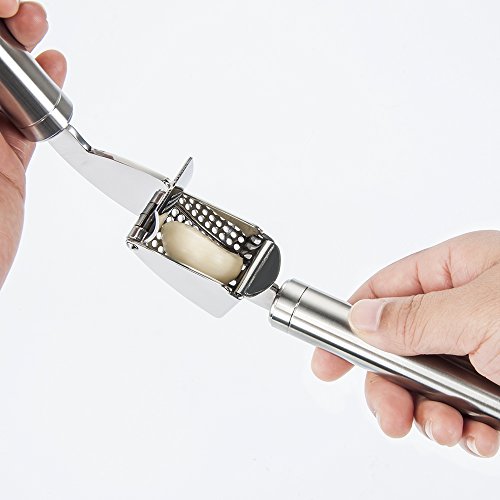 E-PRANCE Knoblauchpresse Knoblauchschneider Garlic press Edelstahl - 6