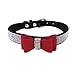 Produktbild Haustier Halsband, erthome Vorzüglicher justierbarer Bowknot-Diamant-Hundewelpen-Haustier-Kragen (M, Schwarz)
