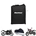 Produktbild Excelvan Motorrad Cover 245cm Fahrradgarage Abdeckhaube Fahrrad Gewebeplane Motorrad Abdeckung Wasserdichte Aufbewahrungstasche für Honda Harley Davidson (Schwarz-Silber)