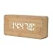 Produktbild ALARM CLCOK Home Modische Einzelnen Alarm Studenten Holz Alarmton-Taste Das Schlafzimmer Der Leiter Der Photonik Nacht Wecker Led-Uhr , Holz Bambus Und Holz- + Weiß Von Temperatur Und Luftfeuchte