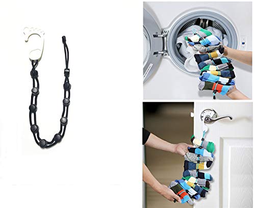 JRong - Organizer per Calzini e Calzini, per la Pulizia delle Calze, Accessorio per la casa, Colore: Nero
