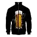 Produktbild R-Cors Plus Herren 3D Bier Festival Kapuzenpullover Sweatshirt Hoodie mit Kängurutasche Sportlich Digitaldruck Pullover mit Kapuze