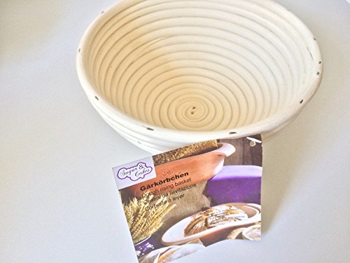 GÄRKORB Gärkörbchen Brotteig Gärkörbe Korb Brotform Peddigrohr rund 0,7 kg SC183 - 3