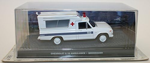 Chevrolet C-10 Ambulance 1/43Rd Size Model Usa White/Blue Type Bxd Y0675J