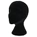 Female Styrofoam Foam Mannequin Head Model Wigs Glasses Hat Display Stand Black