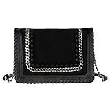 LEDER & EIGENSCHAFTEN: Wildlederimitat und PU Leder. Schwarze Metallteile.