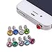 Price comparison product image 10x Fashion Sparkling CZ Diamond Dustproof Plug Earphone Stopple Decor Ornament Bling Anti Dust 3.5mm Earphone Jack Plug Stopper for iPhone 3 3G 3GS 4 4GS 4S/iPad 1 2 3 /Iapd mini/ Samsung Galaxy Tab 10.1 P7500 P5110 /Samsung Galaxy Note 10.1/ Samsung Galaxy Tab 7.0 P3110 P6100 P1000/10.1 Supertab, epad,apad, samsung galaxy S2 i9100 i9220 S3 I9300 tab n7000/ htc sensation xl, DESIRE HD ONE X etc uiversal
