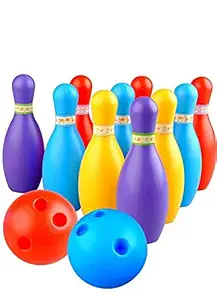 AB99 COLLECTION Prime Quality Bowling Game Set for Kids with 10 Pin 2 Balls Game Sports Toys Gift for Baby Boys & Girls (Age 2 - 6 Years)