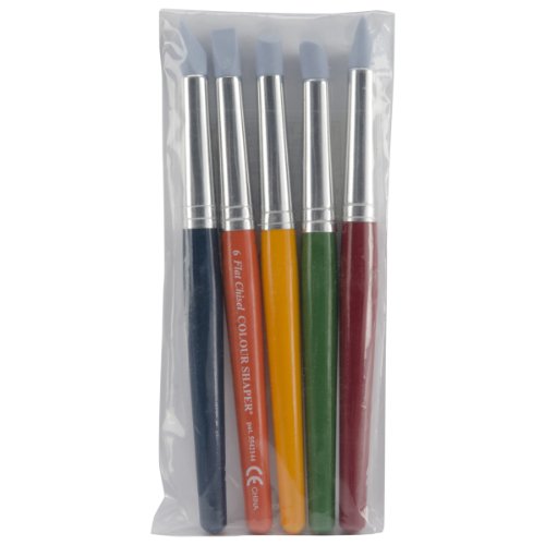 Colour Shaper - Juego de pinceles de silicona (tamaño 6, 5 unidades)