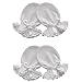 100% Cotton Jersey Newborn Baby Handmade Anti Scratch Mittens Cotton Lace 2 Pairs Color White (0-3 Months, White Bow)