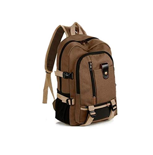 SCH Mochila de Lona de Viaje Vintage Mochila Casual de Gran Capacidad Bolso de Hombre Satchel (Color : B)