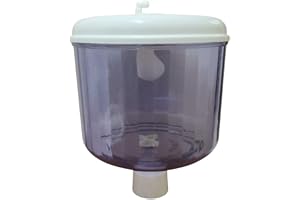 RO WATER DISPENSER JAR WITH FLOAT VALVE, 4 LITRE CAPACITY, TRANSPARENT DISPENSER POT TANK