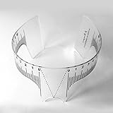 CRYSTALUM® Eyebrow Ruler Reusable Shaper Stencil Microblading Makeup Tool (1)