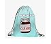 Produktbild Hanessa Jutebeutel -blau mit Spruch und Nutella-Glas - mit lustigem Spruch Aufdruck Sportbeutel lustige Sprüche Tüte Rucksack Beutel Tasche Gym Bag Hipster Fashion Sport-Tasche Einkaufs-Tasche RU-363