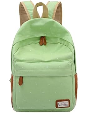 Korean Ausgabe Mädchens Canvas Rucksack Dot Printing Teenager Schul Lässige Daypacks für Schule