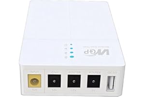 Yangers Mini UPS 12V Oavbruten Strömförsörjning, 13500mah Avbrottsfri Strömförsörjning UPS kraftbank Nödförsörjning Reservkra