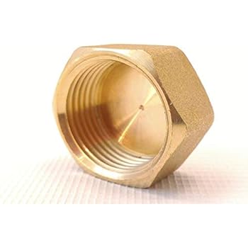 Tappo Terminale Femmina Per Tubo Da Giardino M MINGLE | Ottone 3/4 Pollice | Confezione Da 4 Con 12 Rondelle - 4