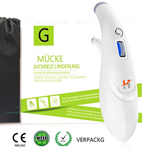 Elektronischer Stichheiler gegen Juckreiz 5 Arten Temperatur einstellbar, Juckreiz, Brennen, Schmerzen und Schwellungen bei Insektenstichen schnell zu lindern - enthält keine Chemikalien