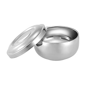 Shaving Brush Bowl Stainless Steel Shaving Mug Cup Men's Barber Soap Bowl Face Cleaning Tool - Image 7