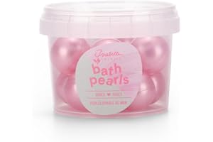 Isabelle Laurier - Set mit 8 Badeperlen für Kinder und Erwachsene – Badezusatzstoffe 97% natürliche Inhaltsstoffe – Badebombe mit Rosenduft