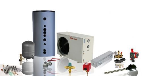 Preisvergleich Produktbild Luft / Wasser Wärmepumpe 12 kW - Komplettanlage / Heizungs / Trinkwasser