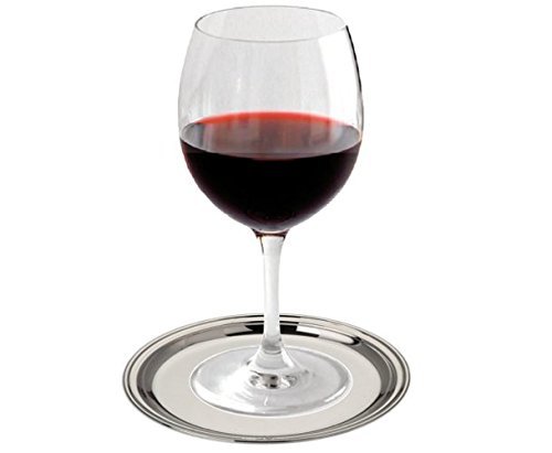Glasuntersetzer Gläserteller Silber 800 Fadenmuster D 11 cm. Für Gläser, Glas, Tassen, Tisch, Bar - 5