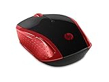 Hp 200 emprs red wireless mouse