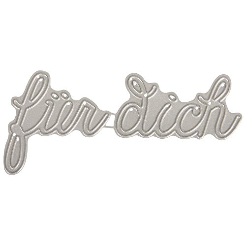 RAYHER 59252000 Stanzschablonen Set für Dich, SB-Btl, 2 Stück, 3,2-4 cm