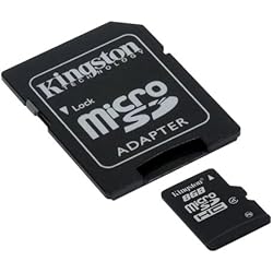 Kingston SDC4/8GB, Tarjeta micro SDHC de 8 GB, Negro