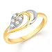 V. K. Jewels Decent Leaf Gold And Rhodium Plated Ring For Women - Fr1418G [Vkfr1418G] RS.199.00