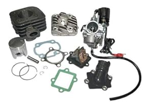 UNTIMERO 50ccm Zylinder KIT Kopf & VERGASER Satz für Explorer Race 50 Zylinderkit