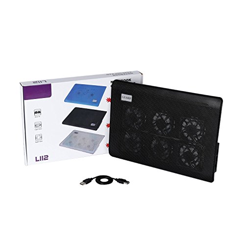 LESHP Laptop Notebook Kühler Cooler 12-16 Zoll Laptop Kühler Notebook Cooler Ständer Kühlpad Kühlmatte mit 6 x Lüfter - 8