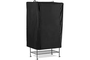 DAZZLEEX Gabbia Universale per Uccelli Oversize per pappagalli Copertina, Resistente e Traspirante, Lavabile, Adatta per Tutti i Tipi di Uccelli Gabbia da Allevamento Interna ed Esterna Nera