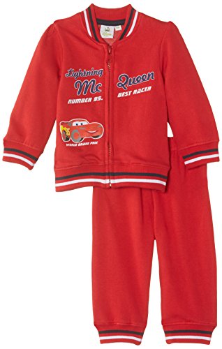Disney Baby Boys Cars NH0093 Tracksuit, Red (True Red/Blue), 0-6 Months (Manufacturer Size:6 Months)