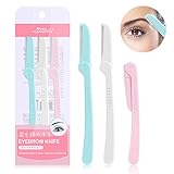 3 Pcs Eyebrow Razor Shaper Facial Hair Women's Trimmer Shaving Grooming Kit