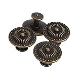 PIXNOR Cajón de Pomito Vintage armario Mango Pull Pack de 4 (bronce)