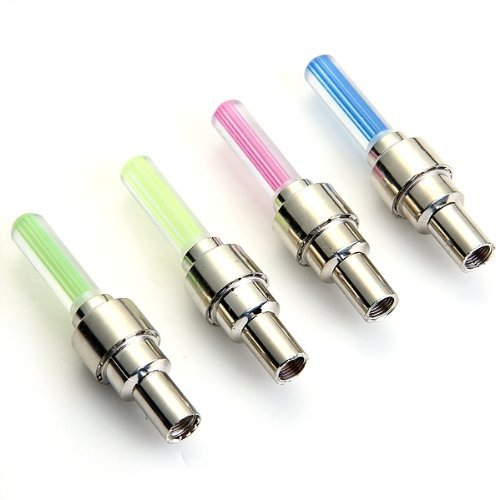 4x LED Reifen Rad Licht Lampe Ventilkappe Ventil Leuchte für Motorrad - 5