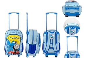 Marvel Disney Cabin Bags Childrens Trolley Suitcase Cabin Bag Backpack Disney Toy Story Frozen Spiderman (Thomas The Train)