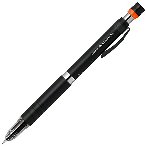 Zebra Mechanical Pencil Delguard Type Lx 0.5mm, Black Body (P-MA86-BK) by Zebra