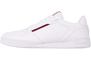 Kappa MARABU Sneaker für Frauen & Männer | Damen & Herren Sportschuhe mit Kappa-Logoprägung und farbigen Applikationen | pflegeleichte Begleiter zu vielen Outfits | schwarz & weiß, Größen 36 - 47