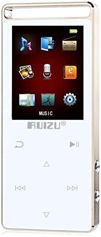 ChenFec MP3 Player 8GB metal Touch Key Button Support 64GB SD Card and Movies FM Radio Photo Viewer HIFI mp3 Music player white