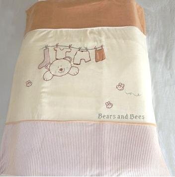 Baroo My Best Friends Baby Cot Quilt Luxury Soft Velour