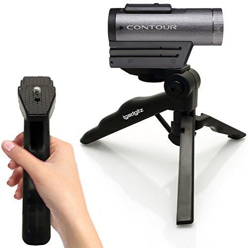 Comprar igadgitz 2 en 1 Pistola Mano Estabilizador & Mini Ligera
Trípode de Mesa para Contour Action Cámara +2, Roam 2, Roam 3 Revisión