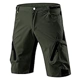 enduro bike shorts 【Haltbare, wasserabweisende Reißverschlüsse】Unsere fahrradhose herren haben YKK-Reißverschlüsse, die Tausende Male getestet wurden. Leicht zu öffnen und hervorragende Haltbarkeit.